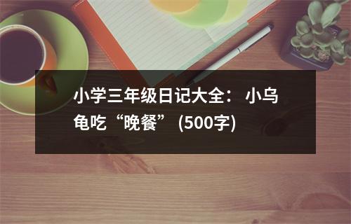 小學(xué)三年級(jí)日記大全： 小烏龜吃“晚餐” (500字)