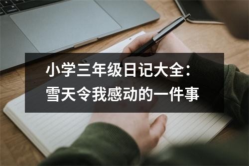 小學(xué)三年級(jí)日記大全： 雪天令我感動(dòng)的一件事