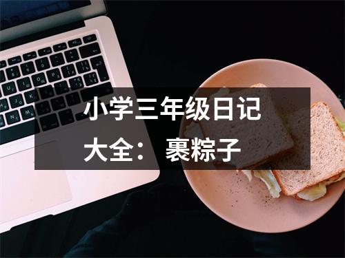 小學(xué)三年級(jí)日記大全： 裹粽子