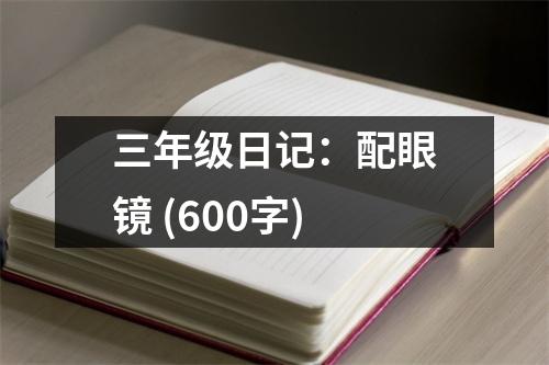 三年級(jí)日記：配眼鏡 (600字)