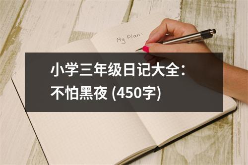 小學(xué)三年級日記大全： 不怕黑夜 (450字)