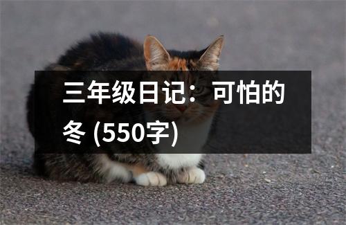 三年級日記：可怕的冬 (550字)
