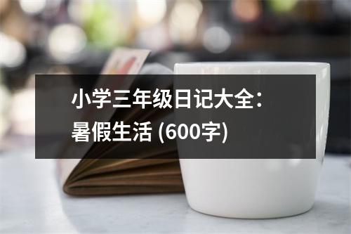 小學(xué)三年級(jí)日記大全： 暑假生活 (600字)