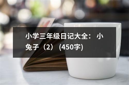 小學(xué)三年級日記大全： 小兔子（2） (450字)