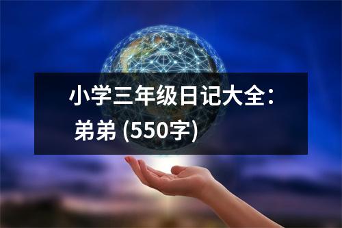 小學(xué)三年級日記大全： 弟弟 (550字)