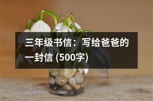 三年級(jí)書信：寫給爸爸的一封信 (500字)