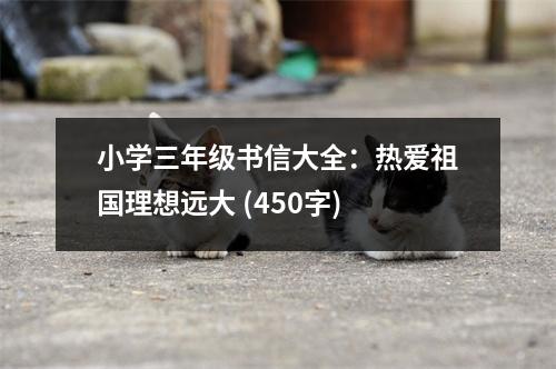 小學(xué)三年級(jí)書(shū)信大全：熱愛(ài)祖國(guó)理想遠(yuǎn)大 (450字)
