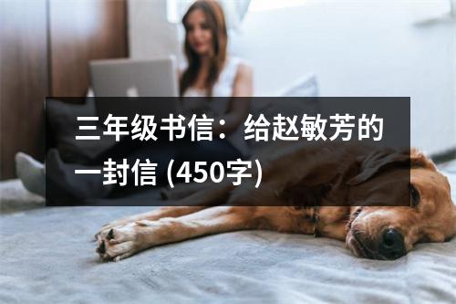 三年級書信：給趙敏芳的一封信 (450字)