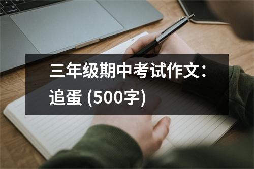 三年級(jí)期中考試作文：追蛋 (500字)
