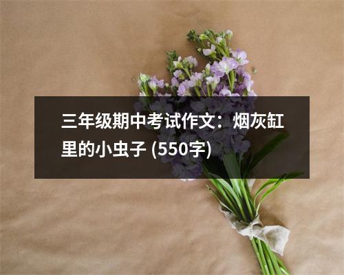 三年級(jí)期中考試作文：煙灰缸里的小蟲子 (550字)