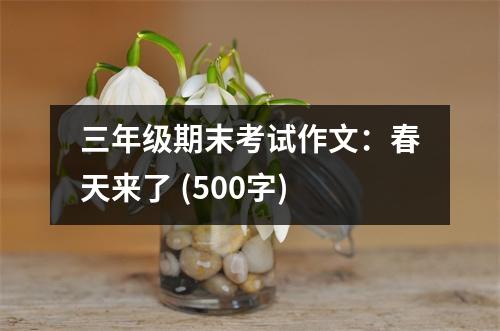 三年級期末考試作文：春天來了 (500字)