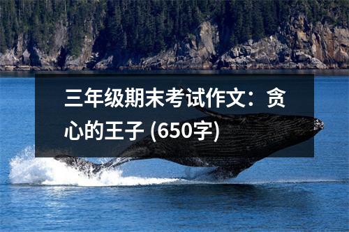 三年級(jí)期末考試作文：貪心的王子 (650字)