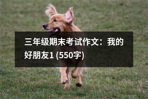三年級期末考試作文：我的好朋友1 (550字)