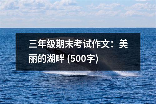 三年級期末考試作文：美麗的湖畔 (500字)