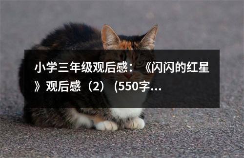 小學(xué)三年級(jí)觀后感：《閃閃的紅星》觀后感（2） (550字)