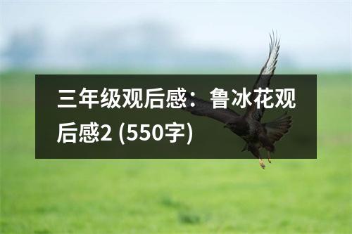 三年級觀后感：魯冰花觀后感2 (550字)