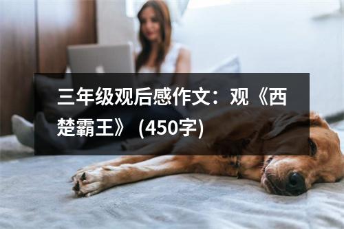 三年級觀后感作文：觀《西楚霸王》 (450字)