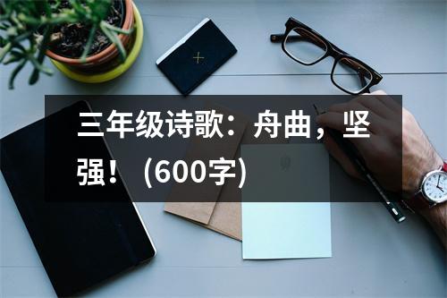 三年級詩歌：舟曲，堅(jiān)強(qiáng)！ (600字)