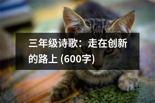 三年級詩歌：走在創(chuàng)新的路上 (600字)