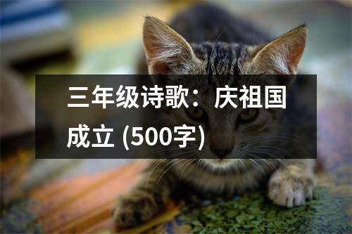 三年級詩歌：慶祖國成立 (500字)
