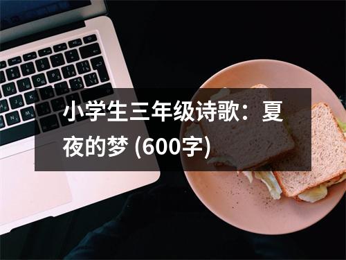 小學(xué)生三年級詩歌：夏夜的夢 (600字)