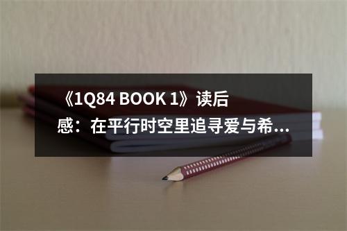 《1Q84 BOOK 1》讀后感：在平行時(shí)空里追尋愛(ài)與希望 (700字)