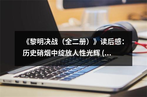 《黎明決戰(zhàn)（全二冊）》讀后感：歷史硝煙中綻放人性光輝 (800字)