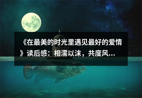 《在最美的時光里遇見最好的愛情》讀后感：相濡以沫，共度風(fēng)雨 (750字)