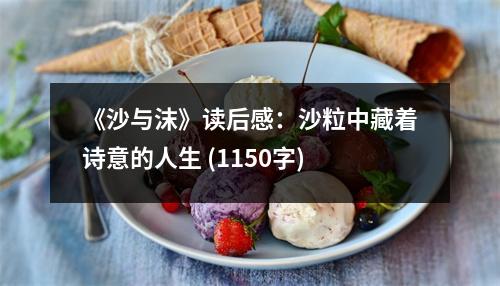 《沙與沫》讀后感：沙粒中藏著詩(shī)意的人生 (1150字)
