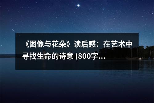 《圖像與花朵》讀后感：在藝術(shù)中尋找生命的詩意 (800字)