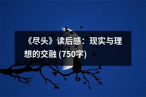 《盡頭》讀后感：現(xiàn)實與理想的交融 (750字)