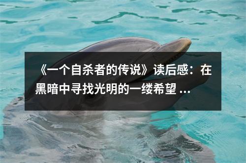 《一個(gè)自殺者的傳說》讀后感：在黑暗中尋找光明的一縷希望 (750字)