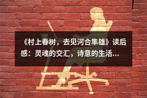 《村上春樹，去見河合隼雄》讀后感：靈魂的交匯，詩意的生活 (1000字)