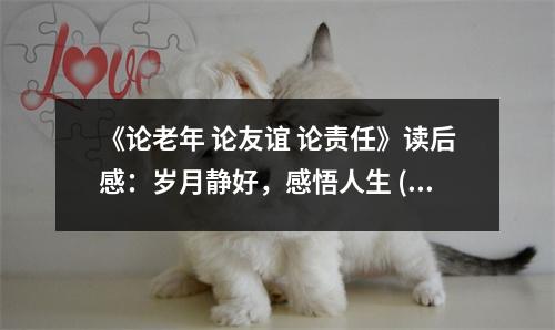 《論老年 論友誼 論責(zé)任》讀后感：歲月靜好，感悟人生 (700字)