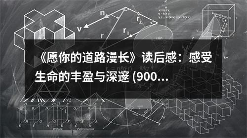 《愿你的道路漫長》讀后感：感受生命的豐盈與深邃 (900字)