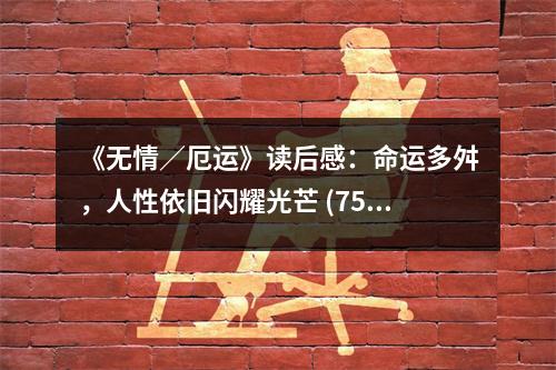《無(wú)情／厄運(yùn)》讀后感：命運(yùn)多舛，人性依舊閃耀光芒 (750字)