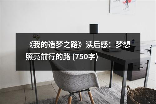 《我的造夢之路》讀后感：夢想照亮前行的路 (750字)