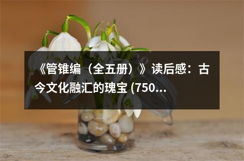 《管錐編（全五冊）》讀后感：古今文化融匯的瑰寶 (750字)