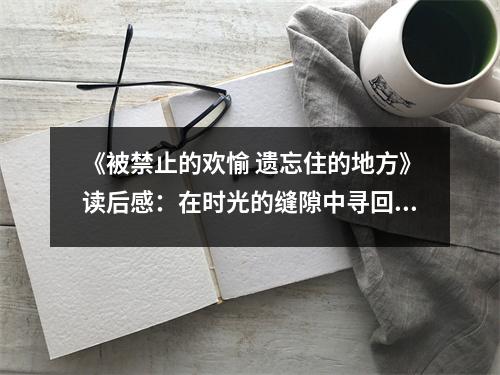 《被禁止的歡愉 遺忘住的地方》讀后感：在時光的縫隙中尋回溫暖記憶 (950字)