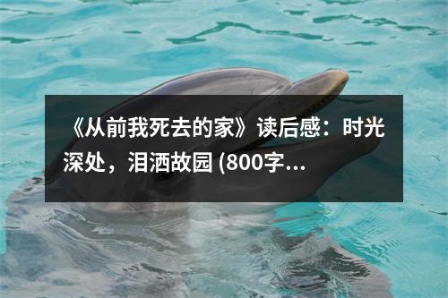 《從前我死去的家》讀后感：時光深處，淚灑故園 (800字)
