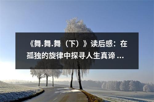 《舞.舞.舞（下）》讀后感：在孤獨的旋律中探尋人生真諦 (750字)