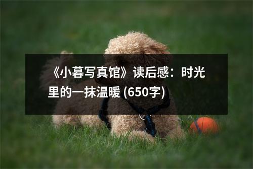 《小暮寫真館》讀后感：時光里的一抹溫暖 (650字)