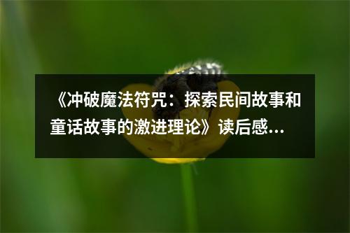 《沖破魔法符咒：探索民間故事和童話故事的激進理論》讀后感：在奇幻世界中尋覓人性光芒 (1100字)
