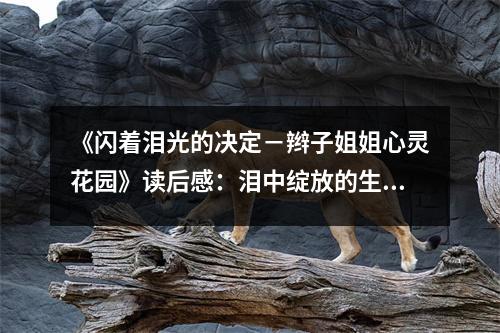 《閃著淚光的決定－辮子姐姐心靈花園》讀后感：淚中綻放的生命之花 (750字)