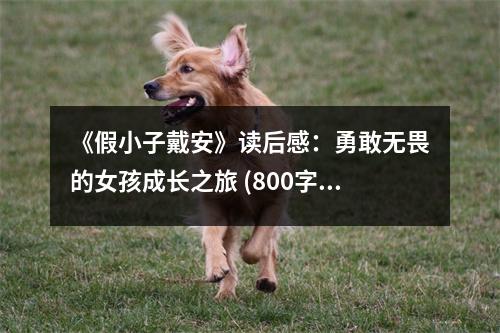 《假小子戴安》讀后感：勇敢無畏的女孩成長之旅 (800字)
