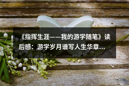 《指揮生涯——我的游學(xué)隨筆》讀后感：游學(xué)歲月譜寫人生華章 (800字)