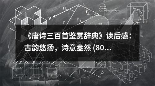 《唐詩(shī)三百首鑒賞辭典》讀后感：古韻悠揚(yáng)，詩(shī)意盎然 (800字)