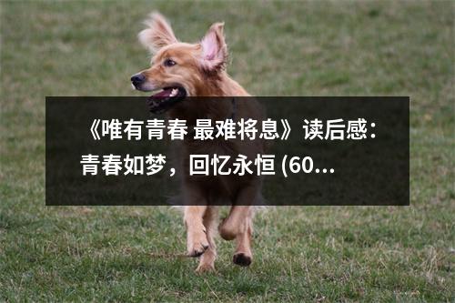 《唯有青春 最難將息》讀后感：青春如夢(mèng)，回憶永恒 (600字)