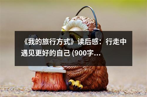 《我的旅行方式》讀后感：行走中遇見更好的自己 (900字)