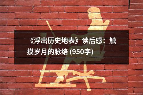 《浮出歷史地表》讀后感：觸摸歲月的脈絡(luò) (950字)
